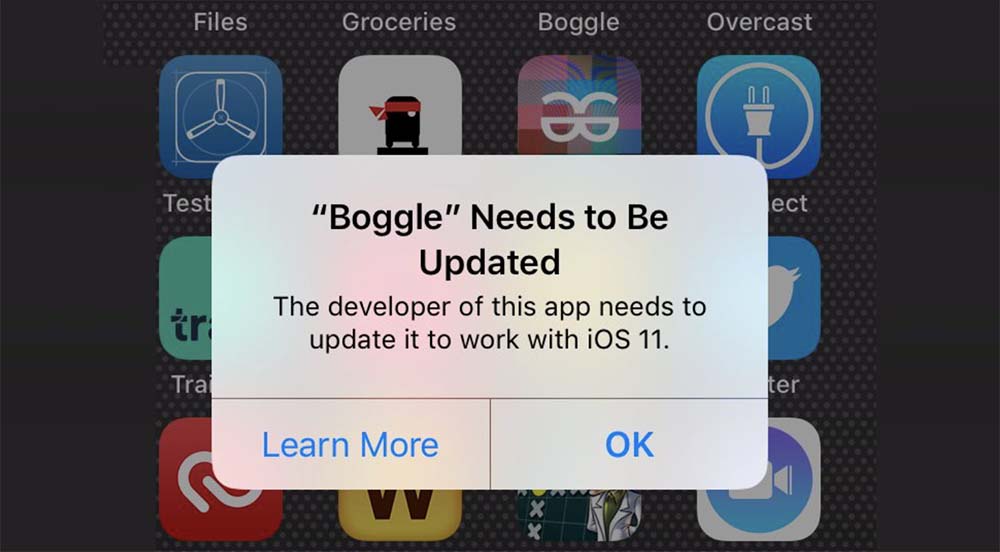 187 000 applications sont actuellement incompatibles avec iOS 11