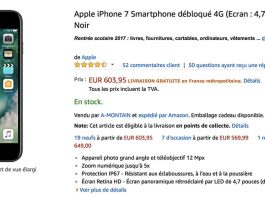 Bon Plan : iPhone 7 de 32 / 128 / 256 Go à partir de 603€