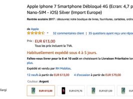 Bon Plan : iPhone 7 de 32 / 128 / 256 Go à partir de seulement 613€