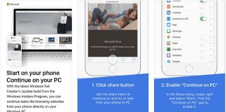 Microsoft permet de commencer une tâche sur iOS et de la poursuivre sur Windows 10
