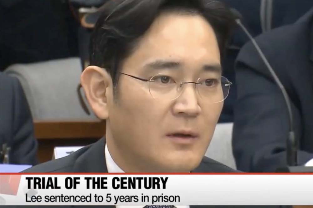 Le vice-président de Samsung condamné à cinq ans de prison