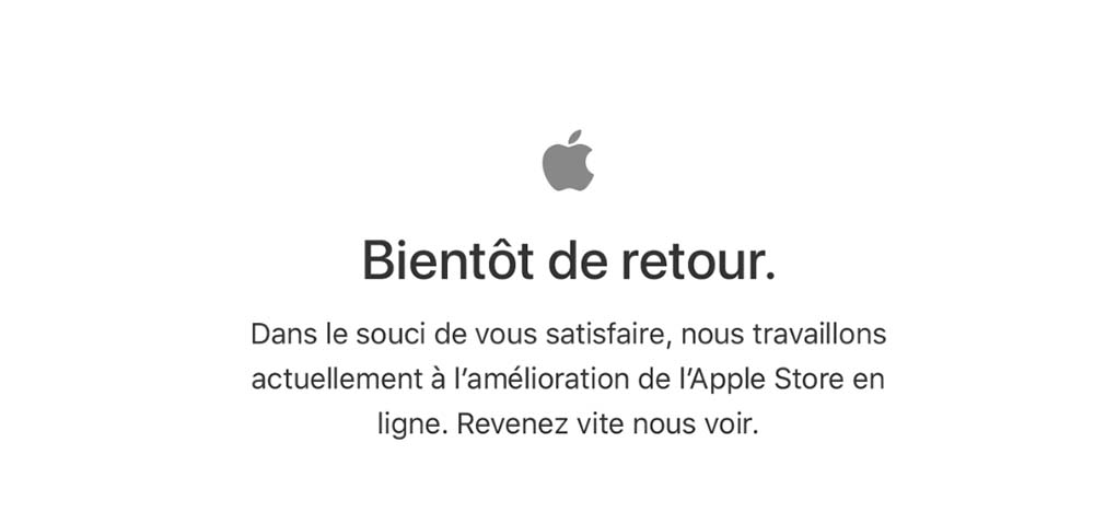 L'Apple Store en ligne ferme ses portes en attendant la keynote !