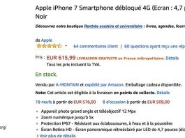 Bon Plan : iPhone 7 / 7 Plus de 32/128 Go à partir de 615€ Bon Plan : iPhone 7 / 7 Plus de 32/128 Go à partir de 615€