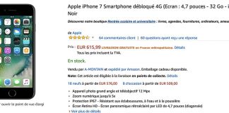 Bon Plan : iPhone 7 / 7 Plus de 32/128 Go à partir de 615€