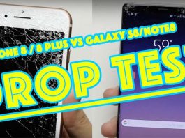 Drop Test - iPhone 8/8 Plus vs Galaxy S8/Note8 - lequel en sortira vainqueur ? [Vidéos]