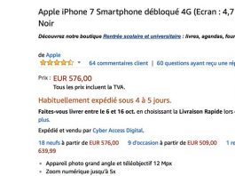 Bon Plan : iPhone 7 / 7 Plus de 32/128 Go à partir de 576€