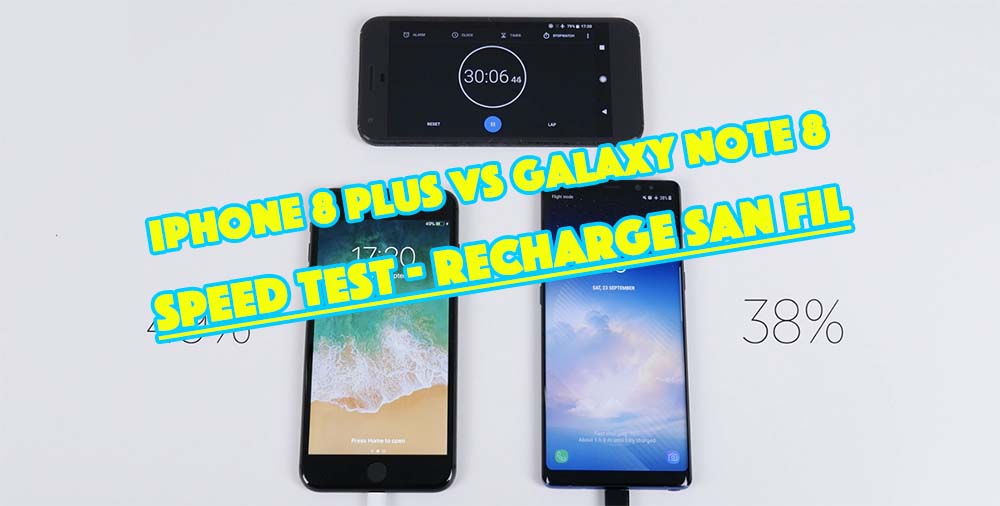 Lequel de l'iPhone 8 Plus ou du Galaxy Note8 à la meilleure recharge sans fil ? [Vidéo]