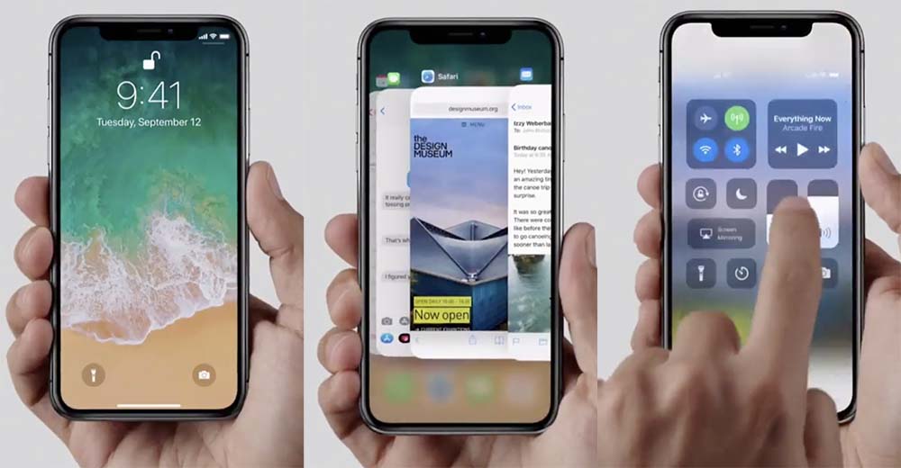 iPhone X : iOS 11.1 bêta 1 présente les gestuelles de l'écran de verrouillage et d'accueil