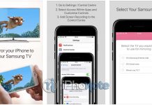AirBeamTV propose d’utiliser le mode miroir de l’iPhone directement sur une TV Samsung AirBeamTV propose d'utiliser le mode miroir de l'iPhone directement sur une TV Samsung