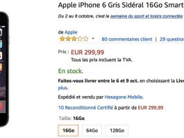 Bon Plan : iPhone 7/7 Plus et iPhone 6/6s Plus de 16/32/128 Go à partir de 299€