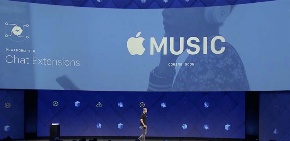 Apple Music est maintenant disponible sur Facebook Messenger