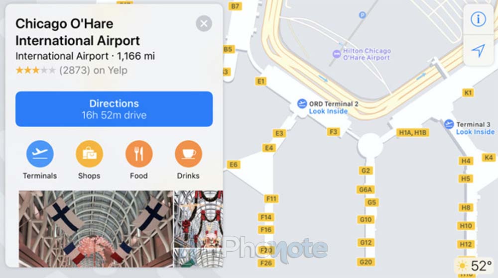cartes-internes-aeroports-americains-apple-plans Les cartes internes des aéroports américains arrivent dans Apple Plans
