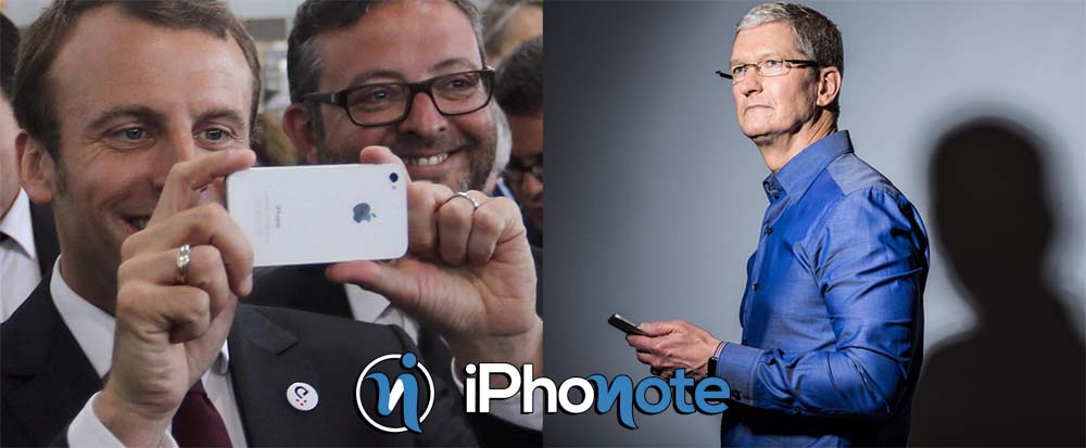 Les premiers éléments de l'entretien de Tim Cook avec Emmanuel Macron