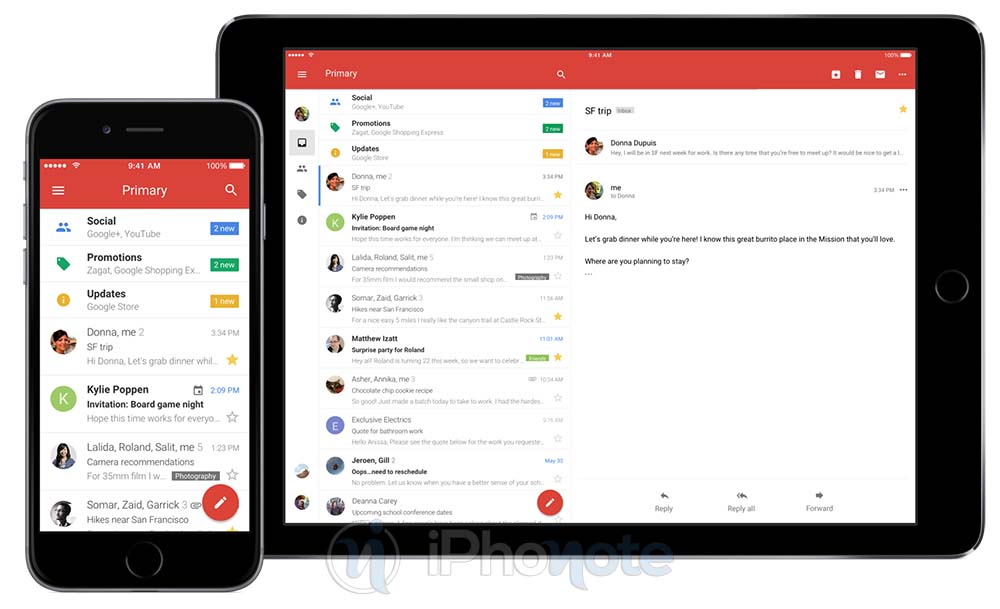 Gmail iOS permettra bientôt d'ajouter des comptes de messagerie tiers