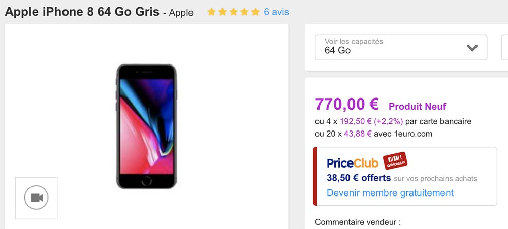 Opé PriceMinister : des iPhone 8, iPhone 7, Galaxy Note8 / S8, iPad mini pas chers !