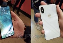 De nouvelles images de l'iPhone X dans la nature