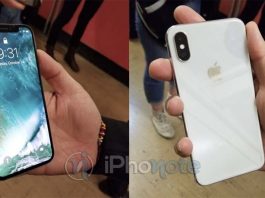 De nouvelles images de l'iPhone X dans la nature
