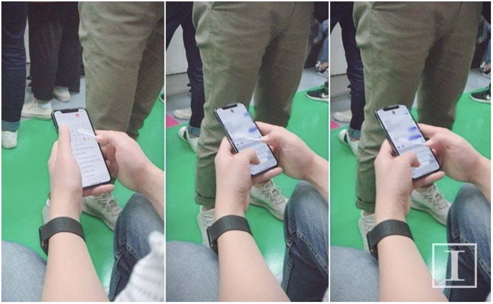 Un utilisateur se promène avec un iPhone X à Séoul [Photos]