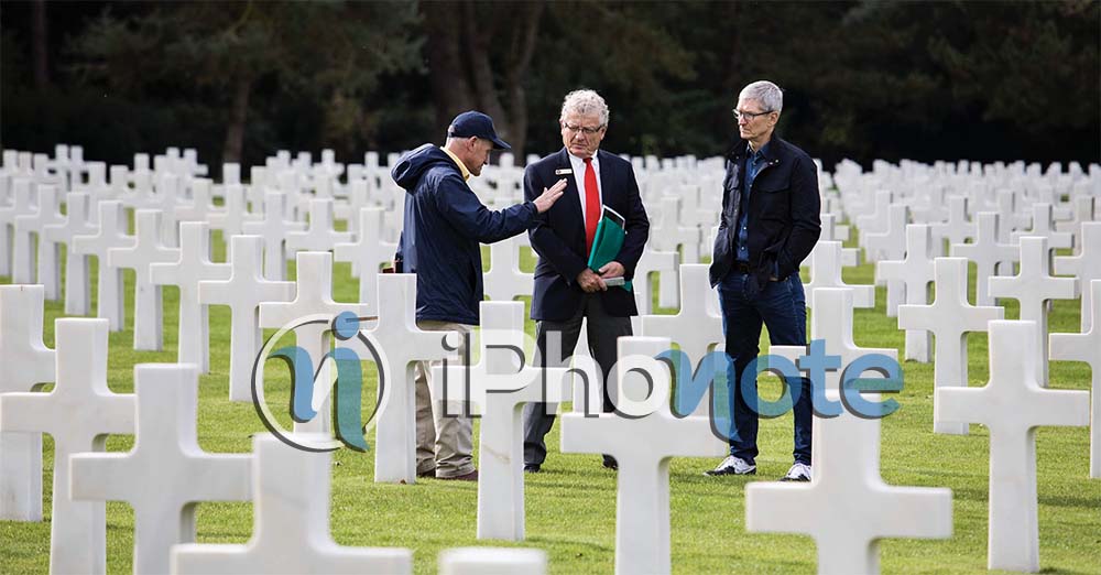 Tim Cook rend hommage aux soldats morts en juin 1944
