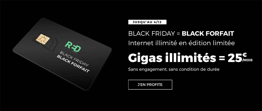 blackforfait-red-sfr SFR RED lance une nouvelle offre mobile avec Data Illimité pour 25€/mois
