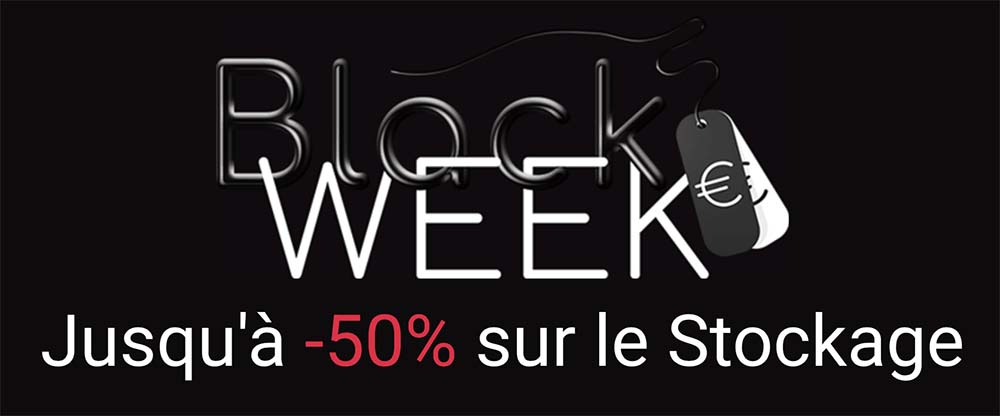#BlackWeek Stockage : jusqu’à -50% sur le STOCKAGE chez MacWay !