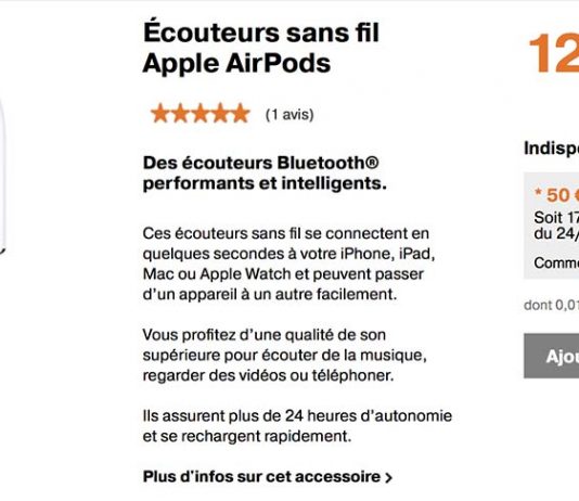 Promo Orange : les AirPods sont à seulement 129€ !