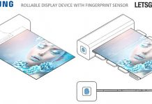 Samsung brevète un écran enroulable avec capteur d’empreintes digitales