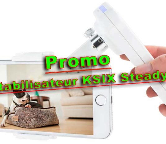 🔥 Promo sur le stabilisateur de smartphone KSIX Steady Rec 2 axes