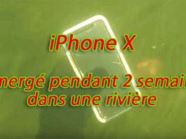 Son iPhone X fonctionne encore après deux semaines au fond d’une rivière