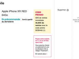 😱Bon Plan Sosh : iPhone XR à 789€ au lieu de 855€ et 40€ de remise sur les iPhone XS/Max