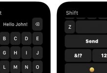 Shift Keyboard est maintenant disponible sur Apple Watch