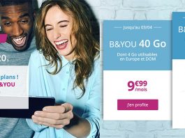 🔥Dernières heures : B&YOU 40 Go à 9,99€/mois et B&YOU 50 Go à 14,99€/mois !
