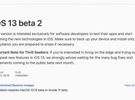 Bêta 2 : iOS 13, iPadOS 13, tvOS 13, watchOS 6 et macOS Catalina