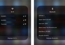 iOS 13 : gestion des réseaux Wi-Fi et appareils Bluetooth depuis le Centre de contrôle