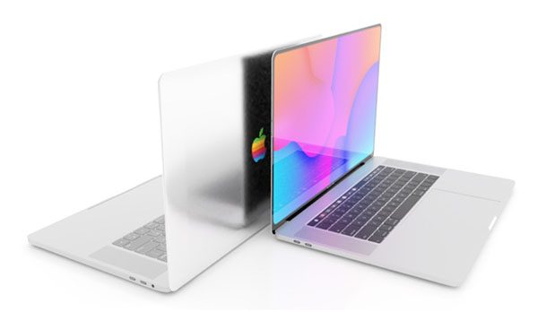 Ancien logo Rainbow sur MacBook