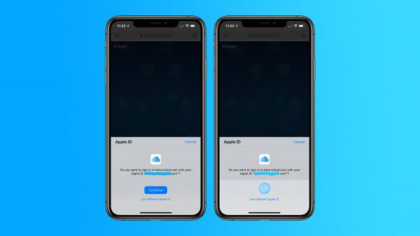 iOS 13 - Connexion iCloud.com