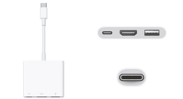 adaptateur multiport AV numérique USB‑C