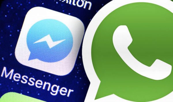 iOS 13 sous Messenger et WhatsApp