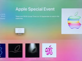 Apple TV : l’application Évènements est fin prête pour la keynote