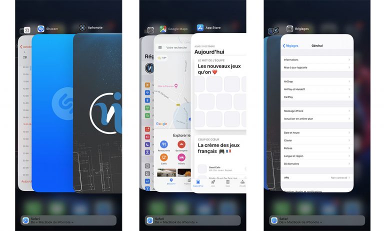 iOS 13.2 : bug du multitâche avec les applications ouvertes