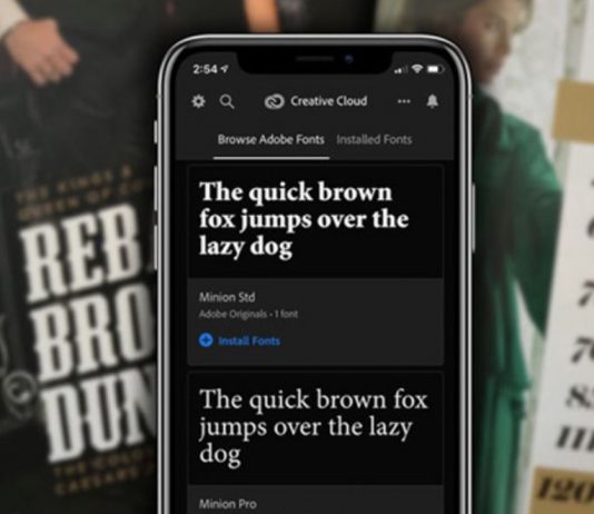 Les polices Adobe Fonts sont disponibles sur iOS 13 et iPadOS 13