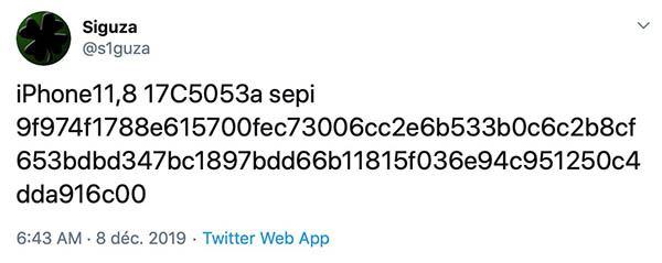 clé de cryptage iPhone