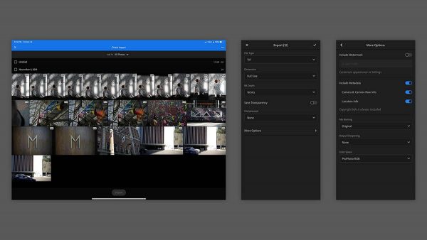 Lightroom pour iPad