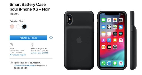 Smart Battery Case pour iPhone XS