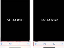 iOS 13.4 : la disposition des icônes de la Toolbar de Mail change encore