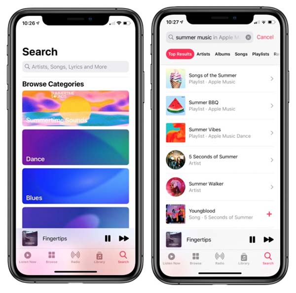 iOS 14, Apple Music