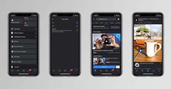 Facebook mode sombre