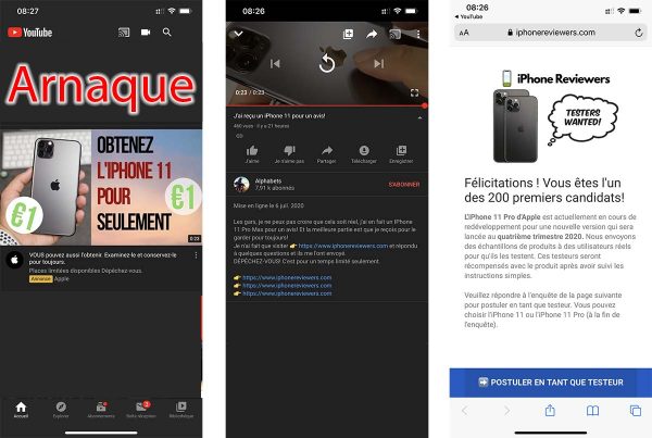arnaque iPhone