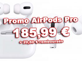 🔥 Promo : AirPods Pro à 185,99 € + 20,60 € remboursés