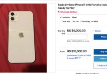 Des iPhone avec Fortnite installé à 10.000 dollars sur eBay !